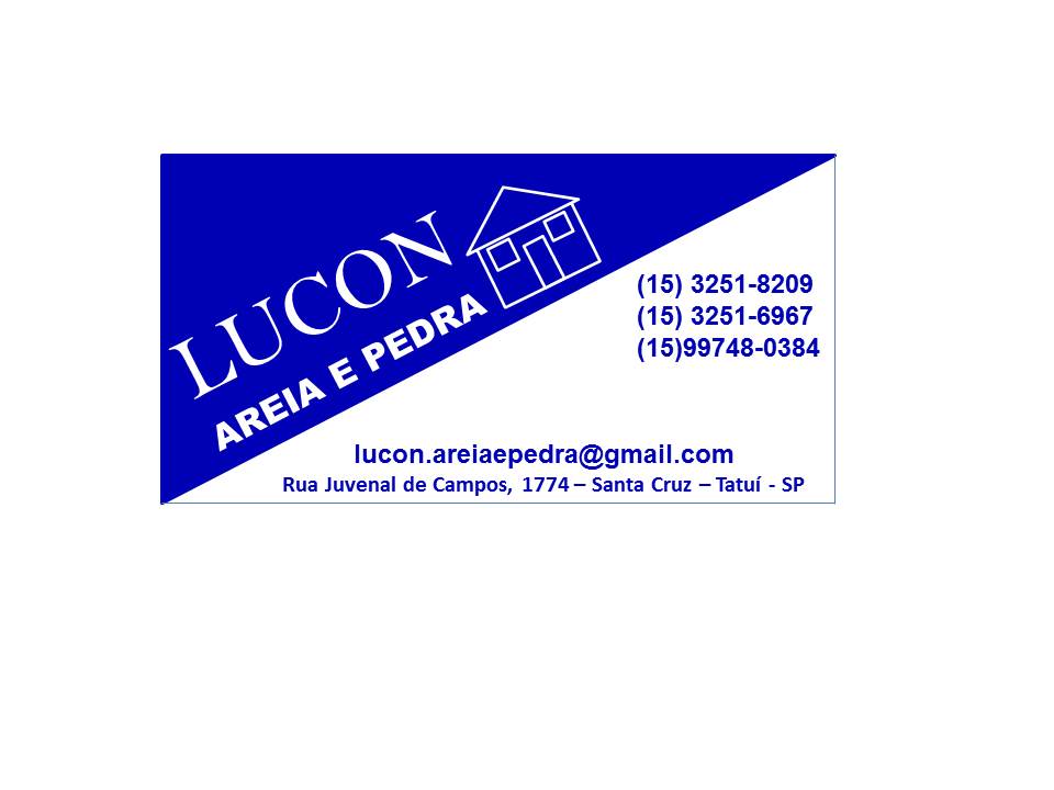 Lucon Areia e Pedra TATUÍ